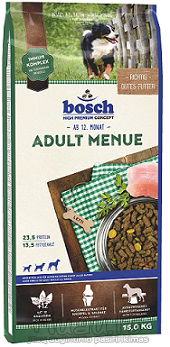 Bosch Adult Menue 15 kg mėsos granulių ir daržovių mišinys suaugusiems šunims x2vnt